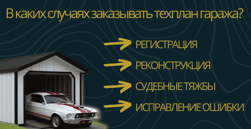 Заказать техплан гаража в Павловске под ключ